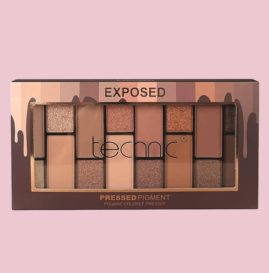 Technic pressed pigment palette-exposed