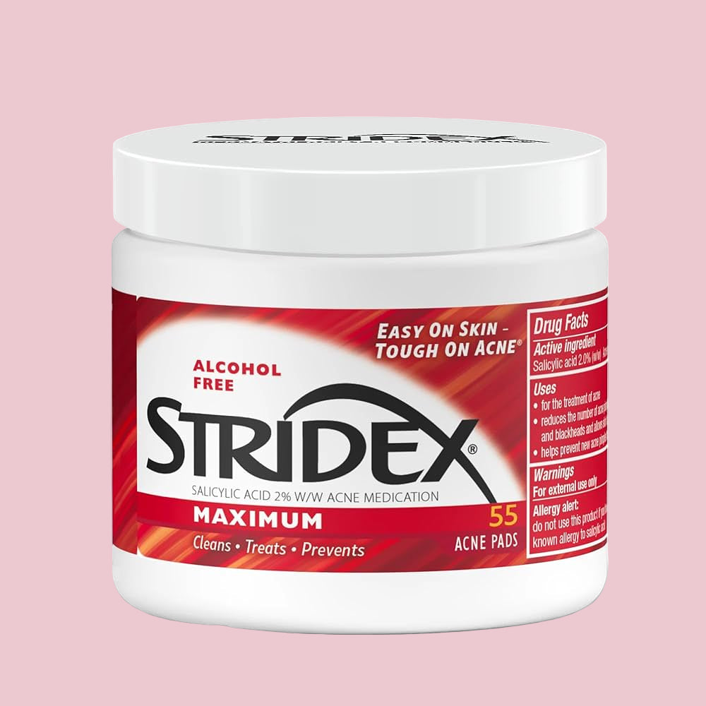 Stridex Maximum Alcohol Free Pads 55ct