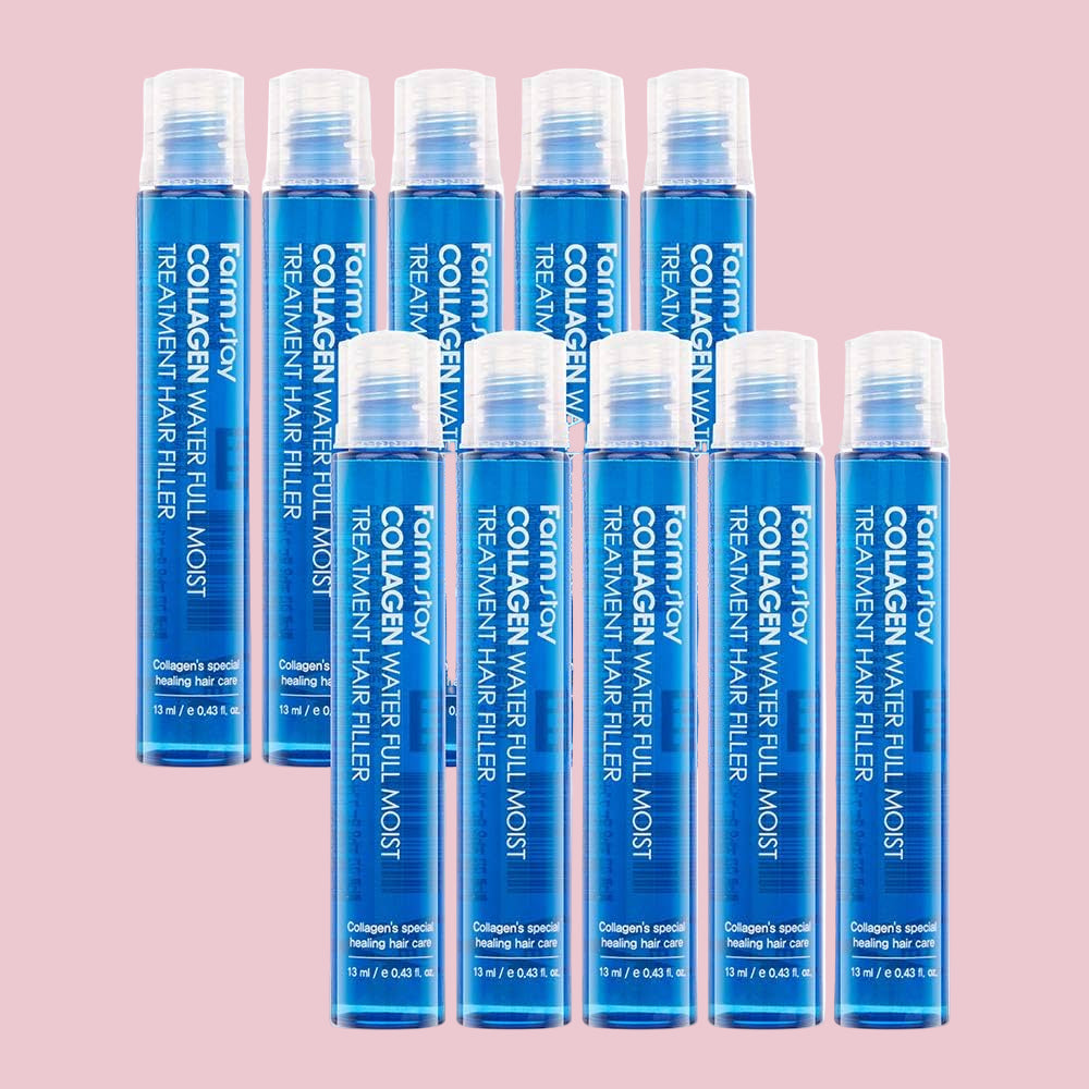 farm stay Collagen Water Full Moist Treatment Hair Filler (13ml) 10 Pieces
